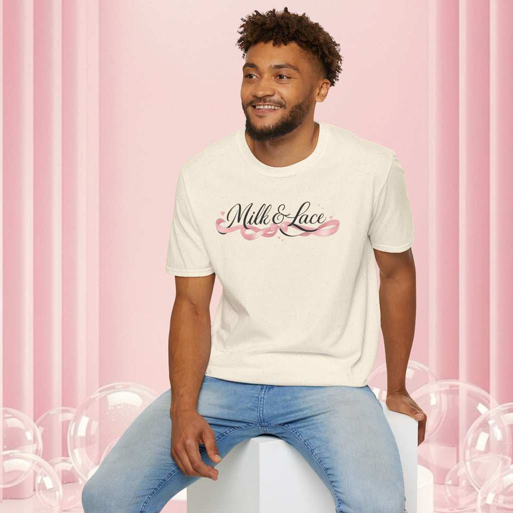 Feminine Script Tee — Gentle Floral Script T-Shirt