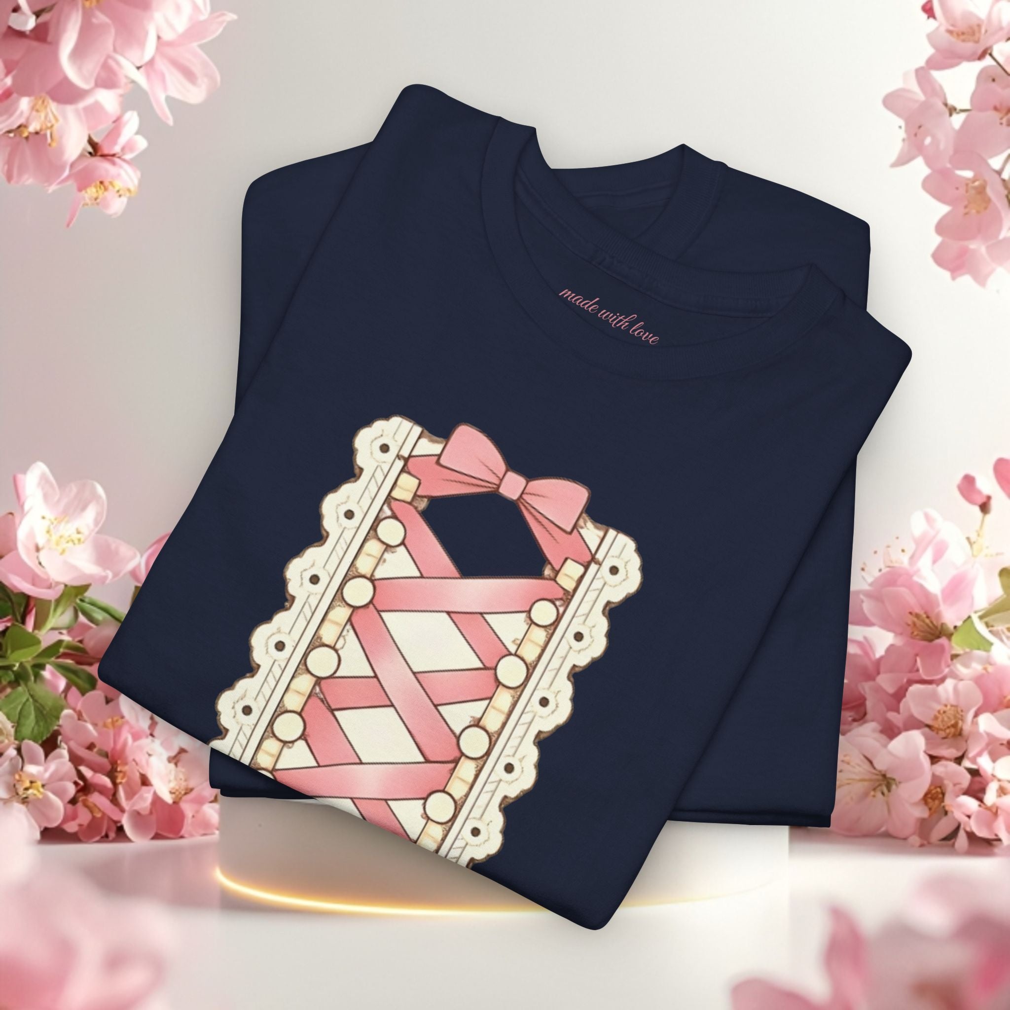 Pink Corset Ribbon T-Shirt