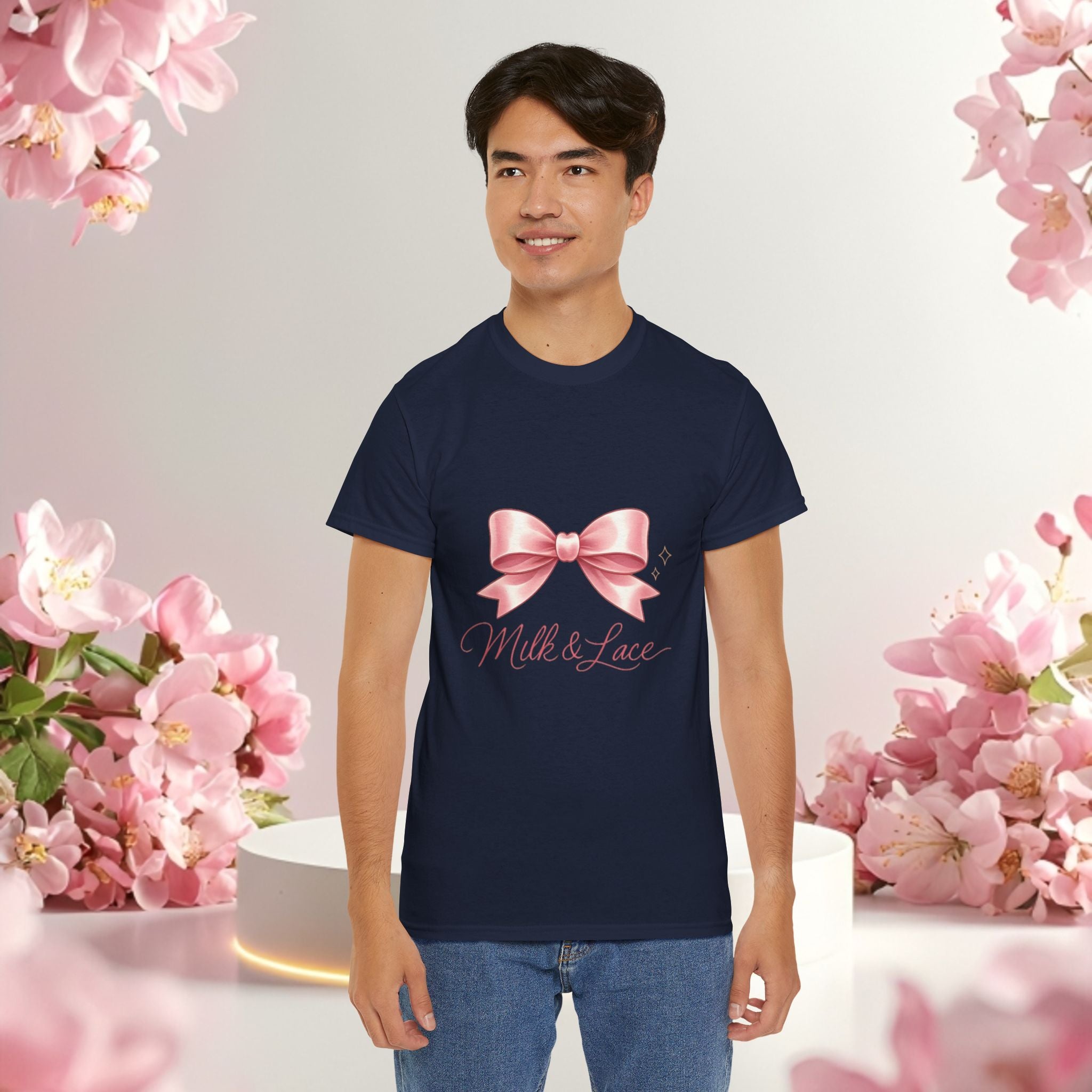 Pink Graphic Tee — Simple Minimalist Design