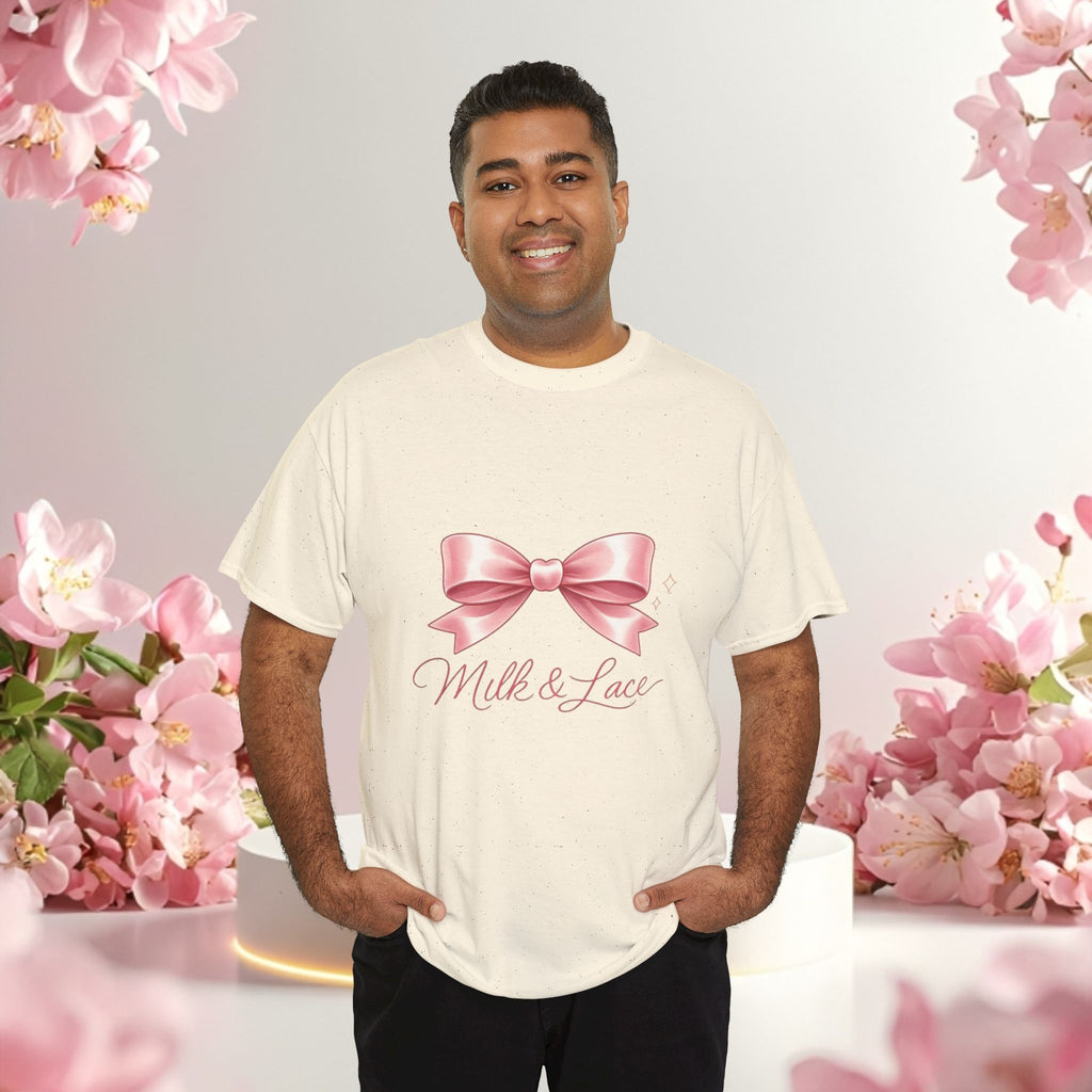 Pink Graphic Tee — Simple Minimalist Design