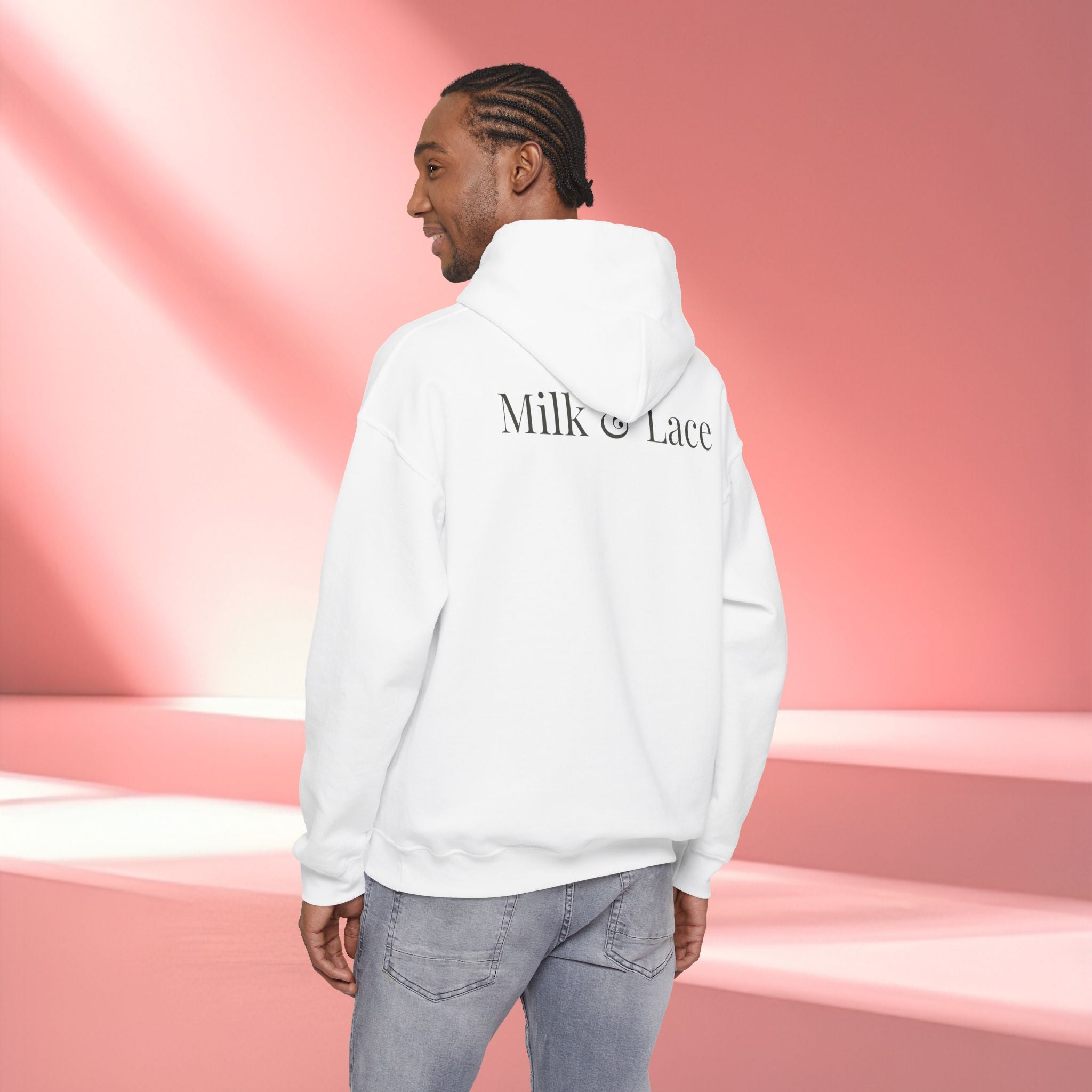 Romantic Delicate Graphic Hoodie — Floral-Inspired Cozy Sweatshirt