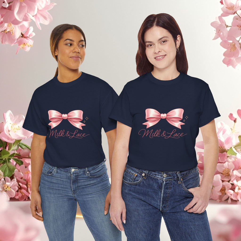 Pink Graphic Tee — Simple Minimalist Design