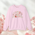 Strawberry Cream Crewneck Sweatshirt — Delicate Pastel Berry Design