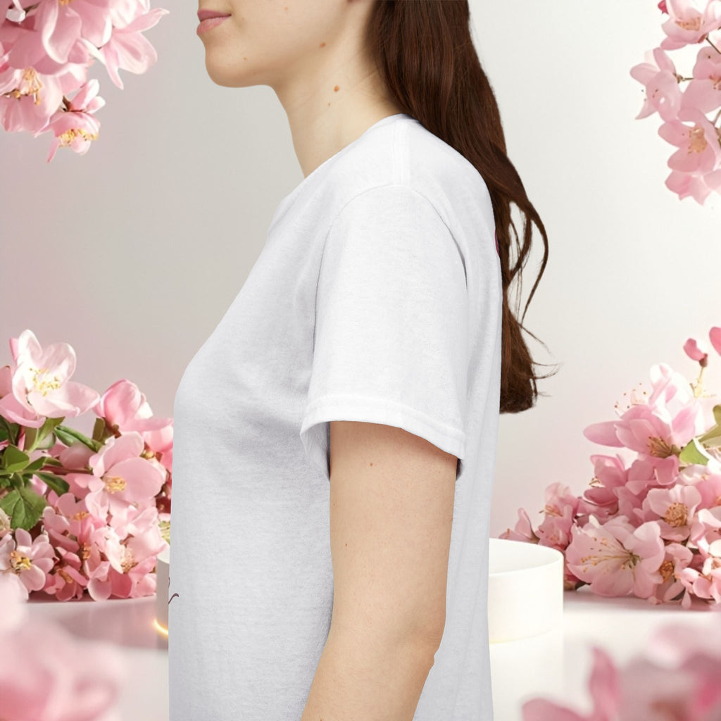 Pink Graphic Tee — Simple Minimalist Design