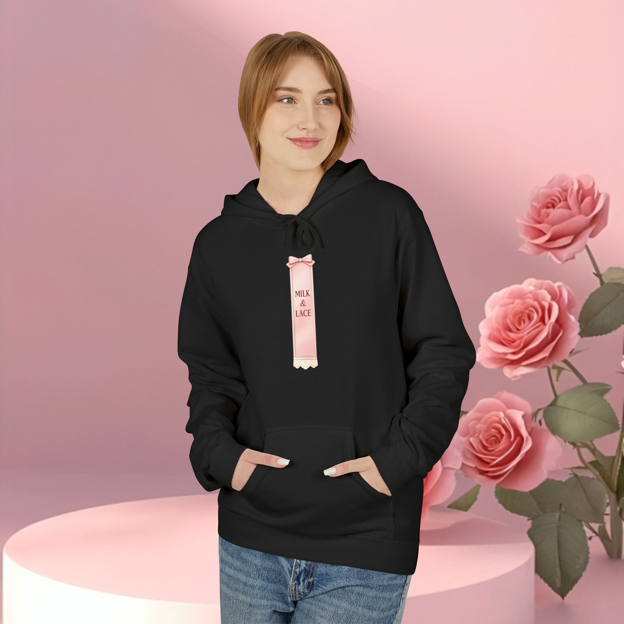 Pink Minimalist Feminine Hoodie