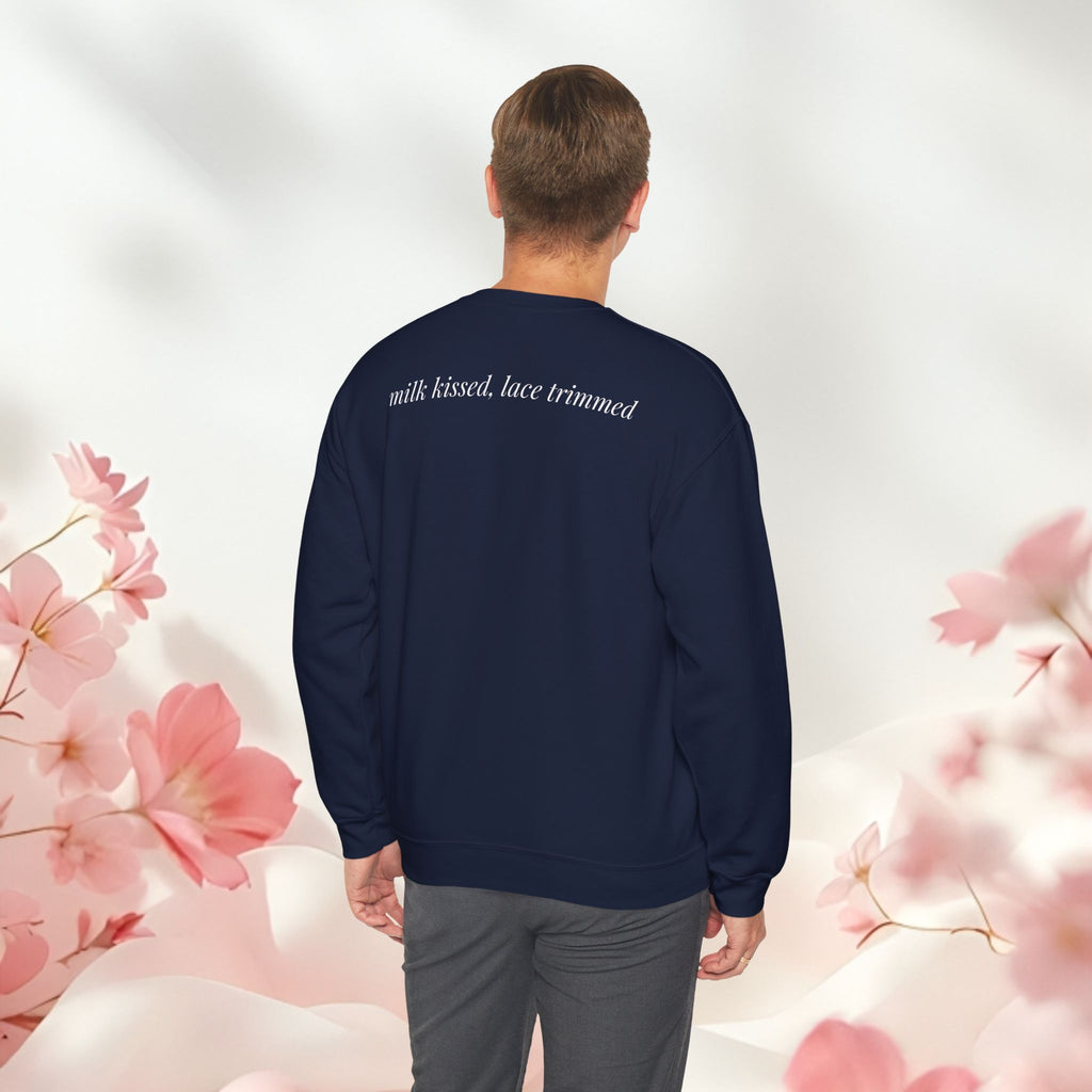 Lace Heart Graphic Sweatshirt