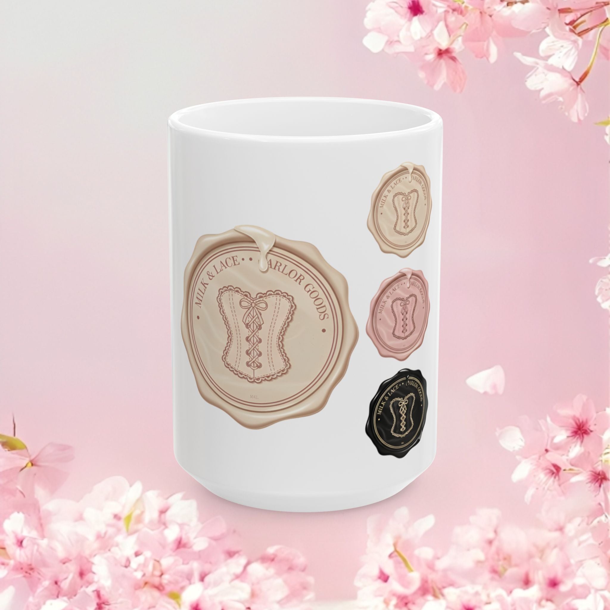 Vintage Charming Ceramic Mug — Soft Retro Coffee Cup (11oz, 15oz)