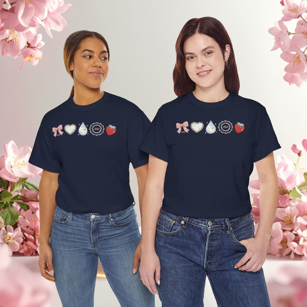 Pastel Cute Icons T-Shirt — Cute Pastel Icon Graphic Tee