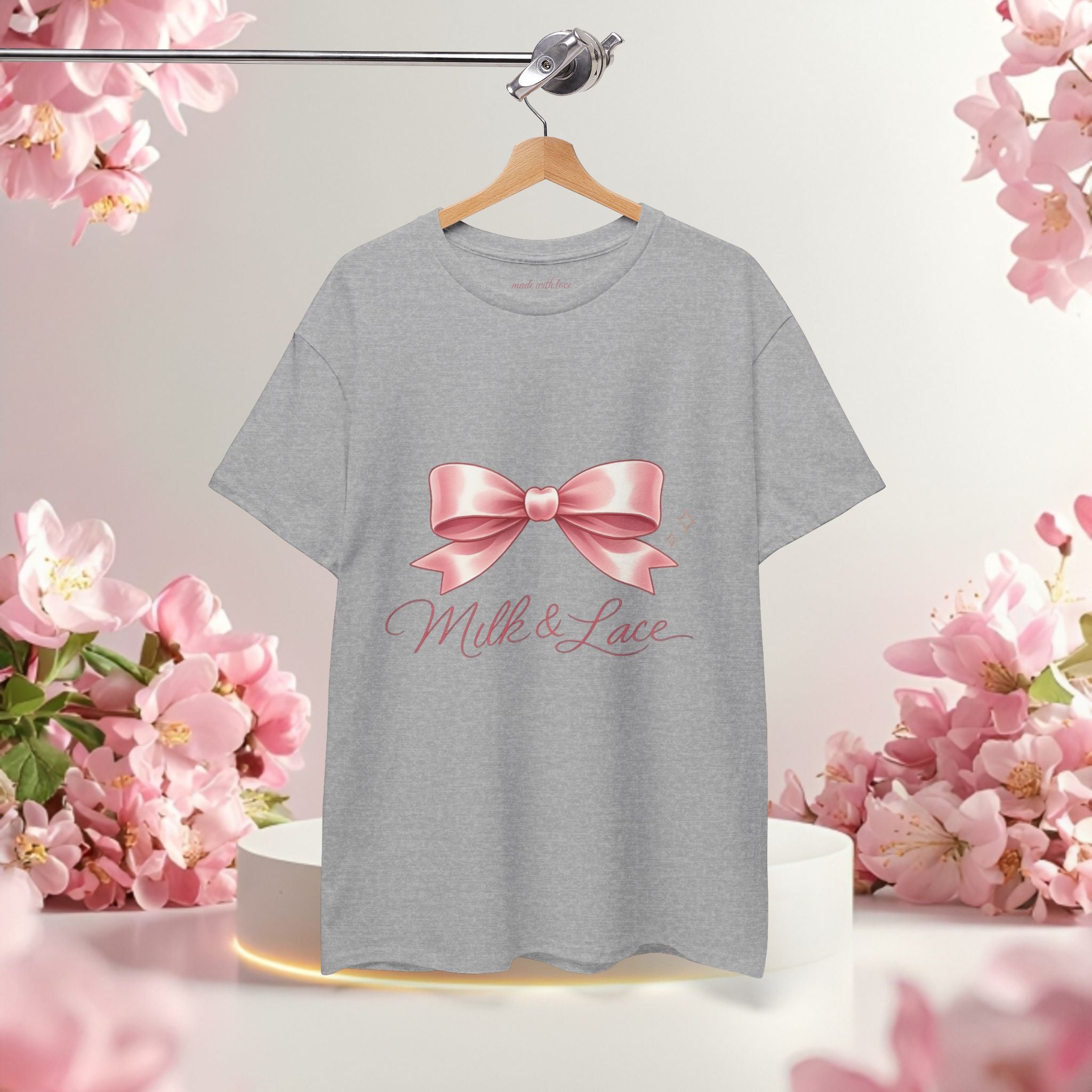 Pink Graphic Tee — Simple Minimalist Design