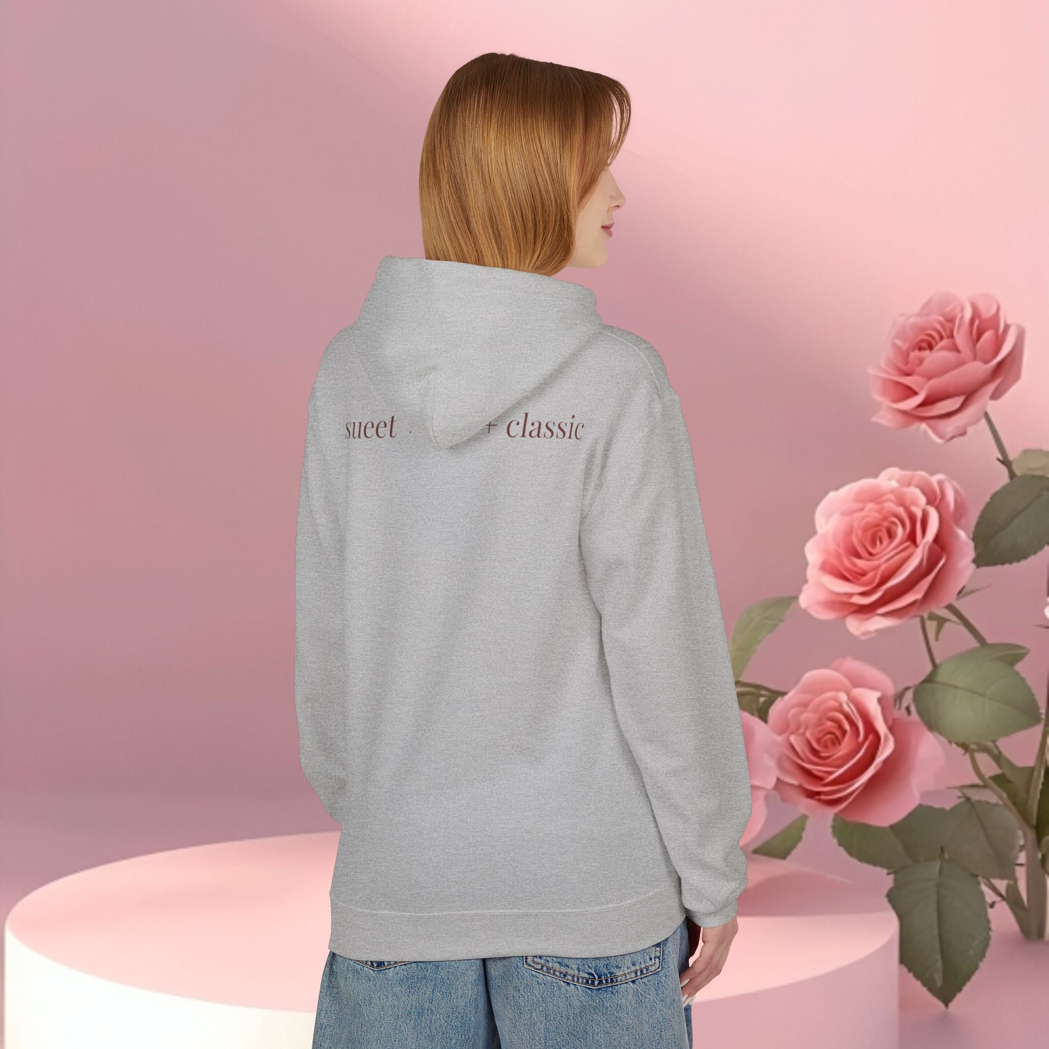 ''sueet / soft / delicate'' — Cherry Graphic Fleece Hoodie