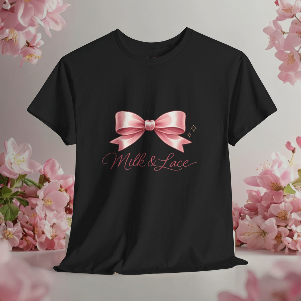 Pink Graphic Tee — Simple Minimalist Design