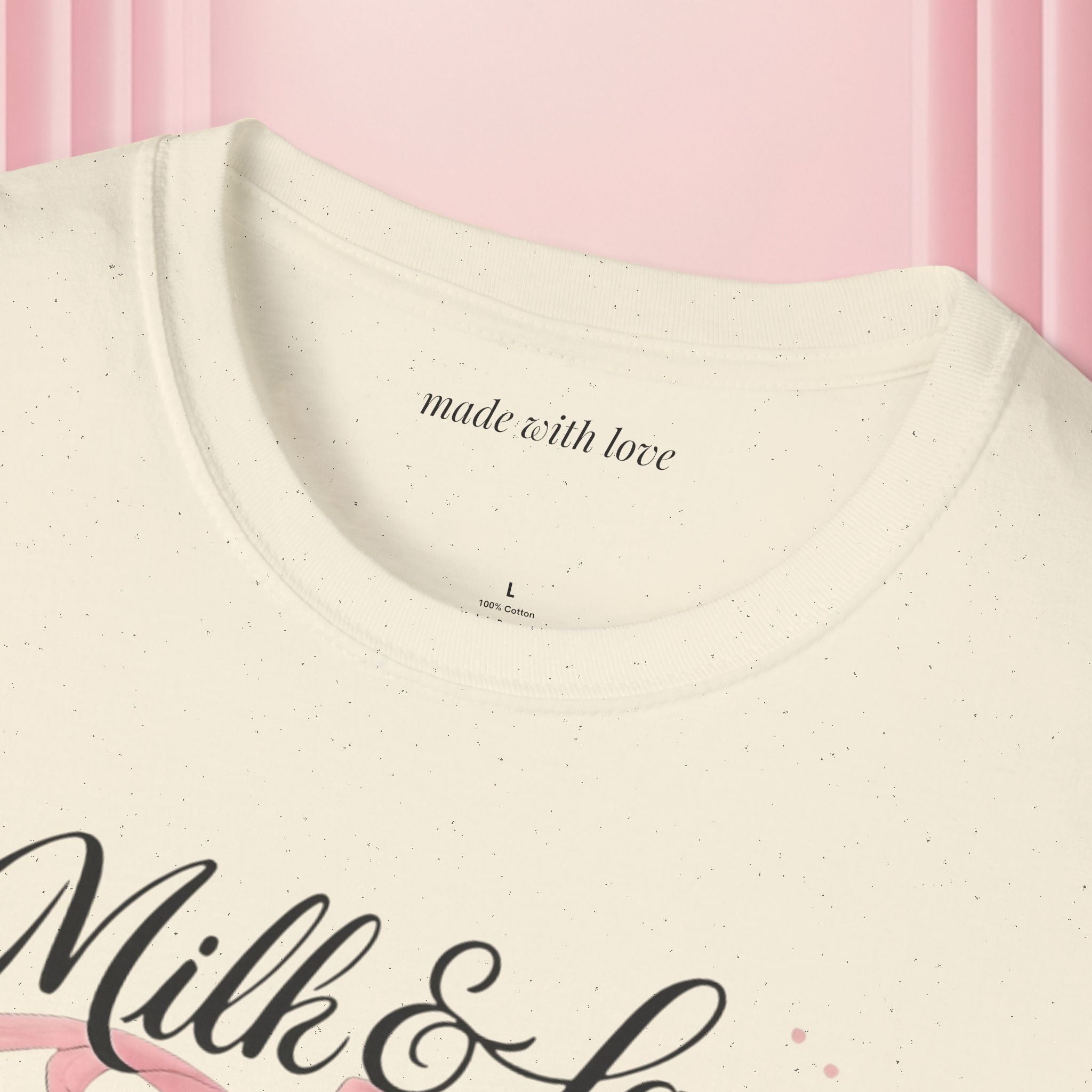 Feminine Script Tee — Gentle Floral Script T-Shirt