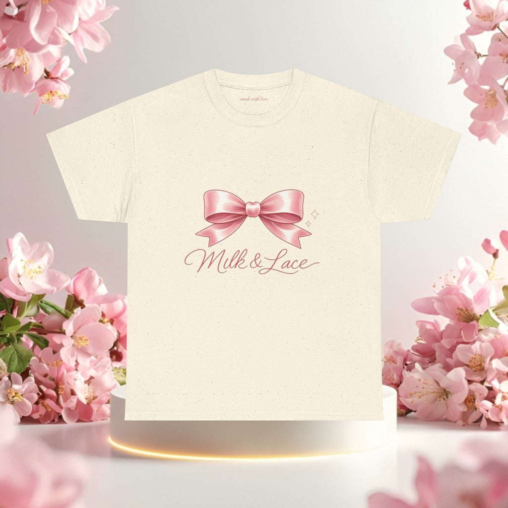 Pink Graphic Tee — Simple Minimalist Design