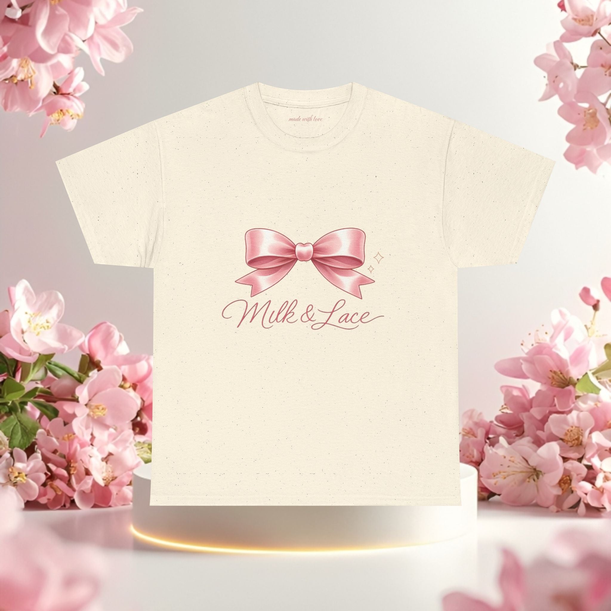 Pink Graphic Tee — Simple Minimalist Design