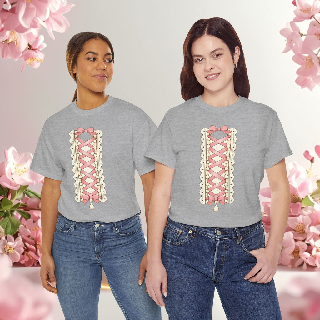 Pink Corset Ribbon T-Shirt