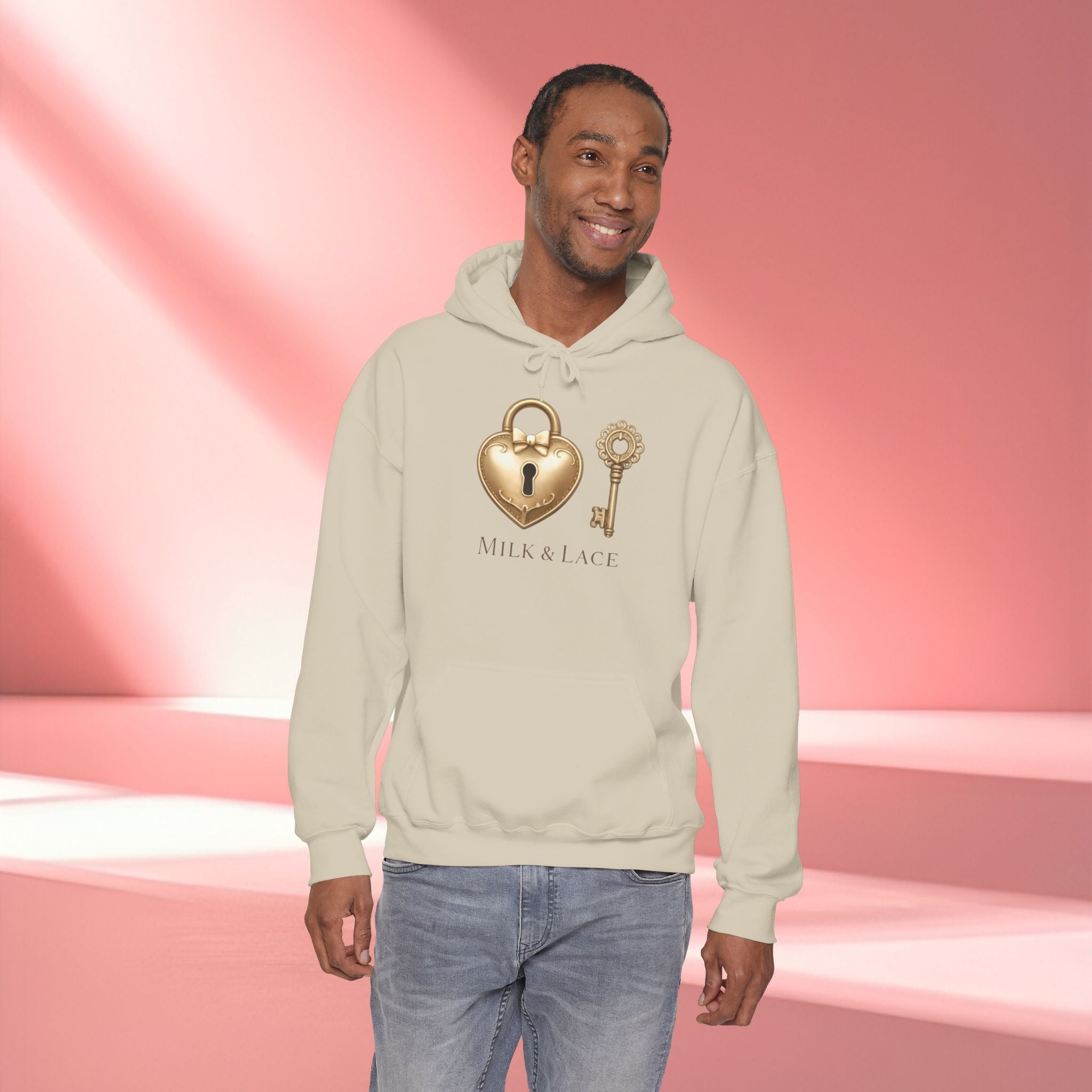 Gold Romantic Graphic Hoodie