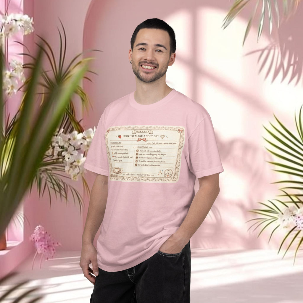 Vintage Tea-Recipe T-Shirt — "How to Make a Soft Day" Aesthetic Tee