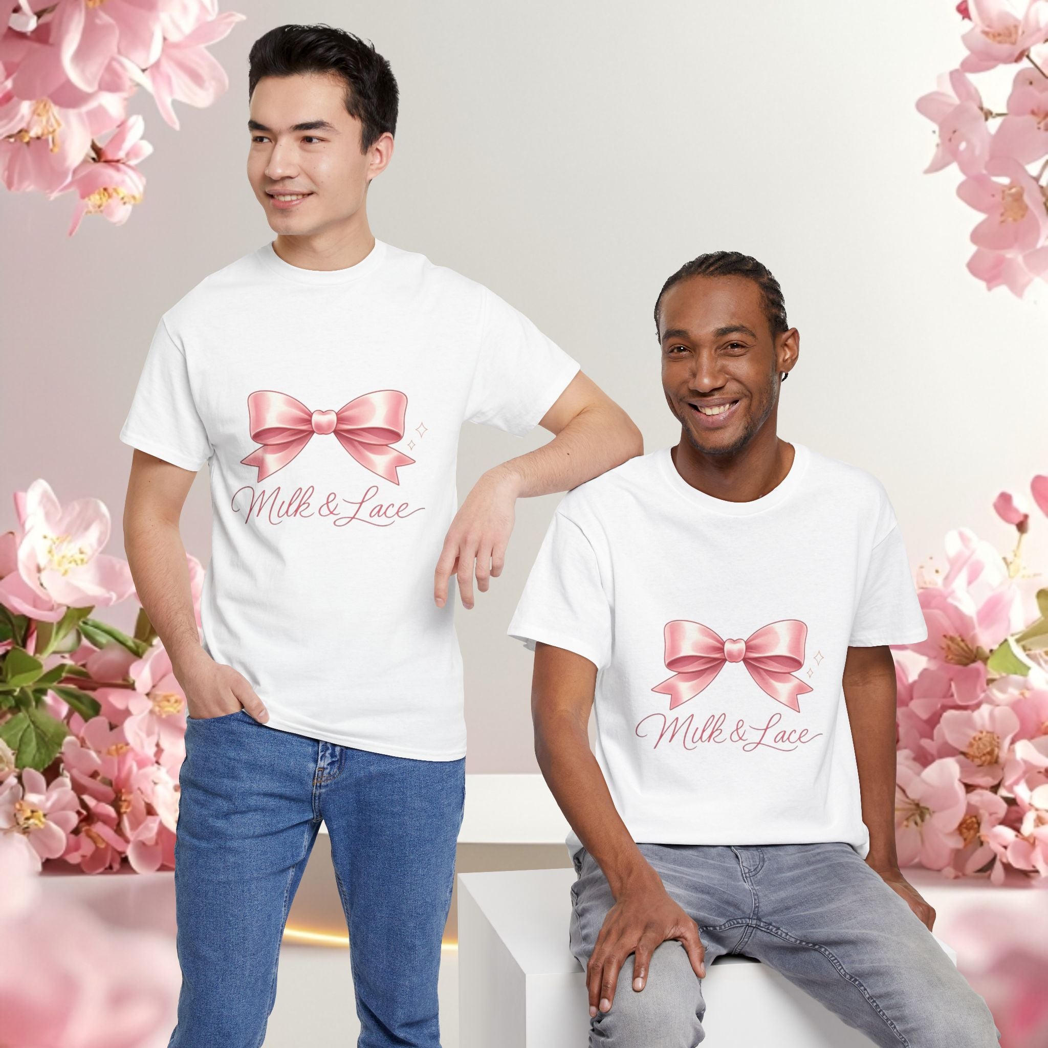 Pink Graphic Tee — Simple Minimalist Design