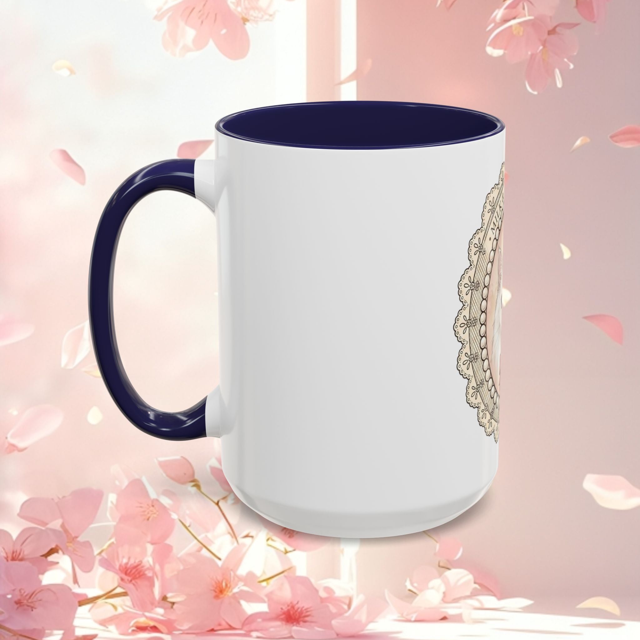 Vintage Charming Cat Accent Coffee Mug — Retro Cat Lover Gift (11/15 oz)