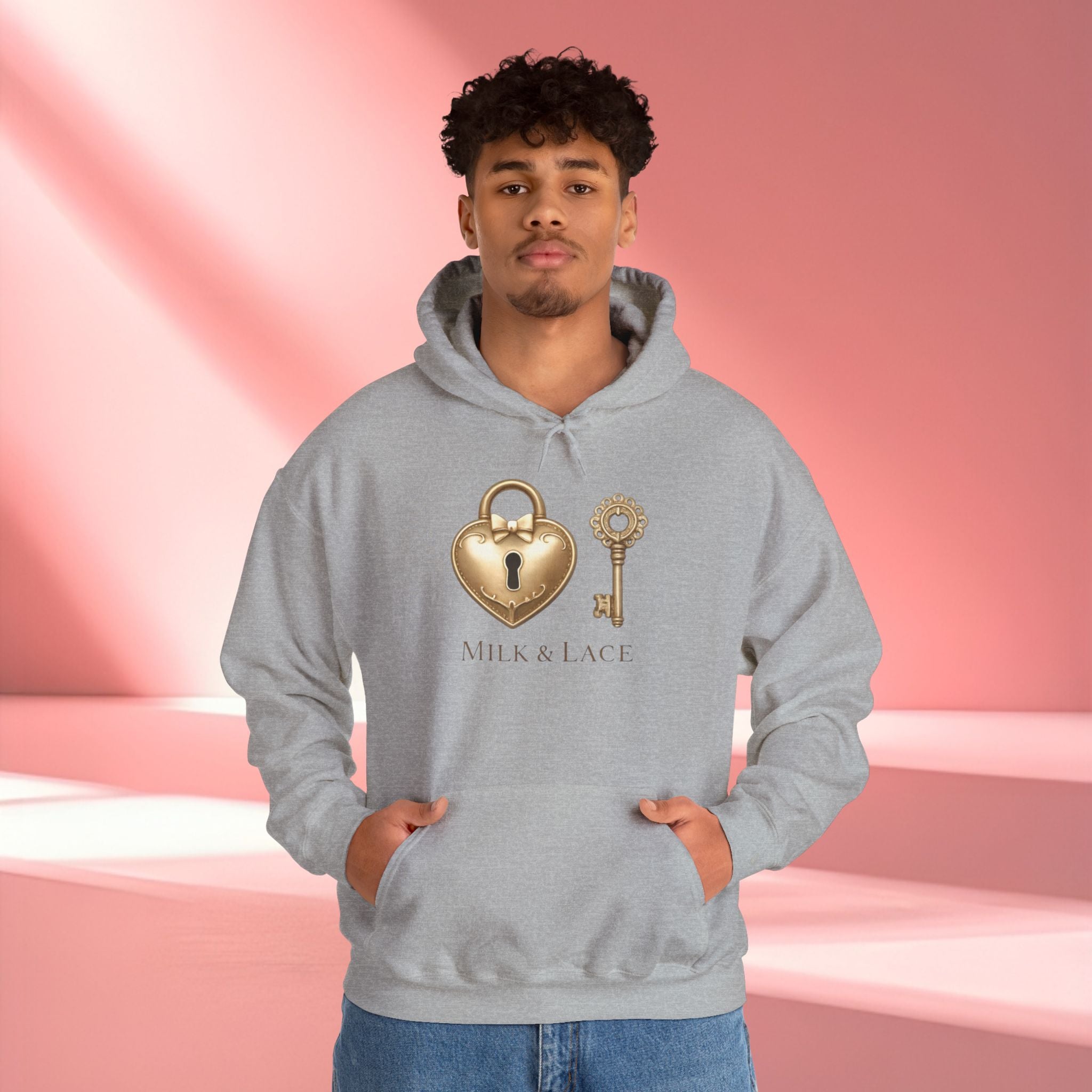 Gold Romantic Graphic Hoodie