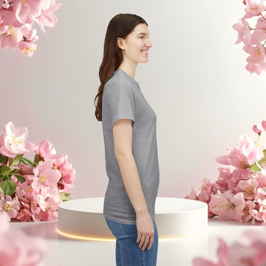 Pink Graphic Tee — Simple Minimalist Design