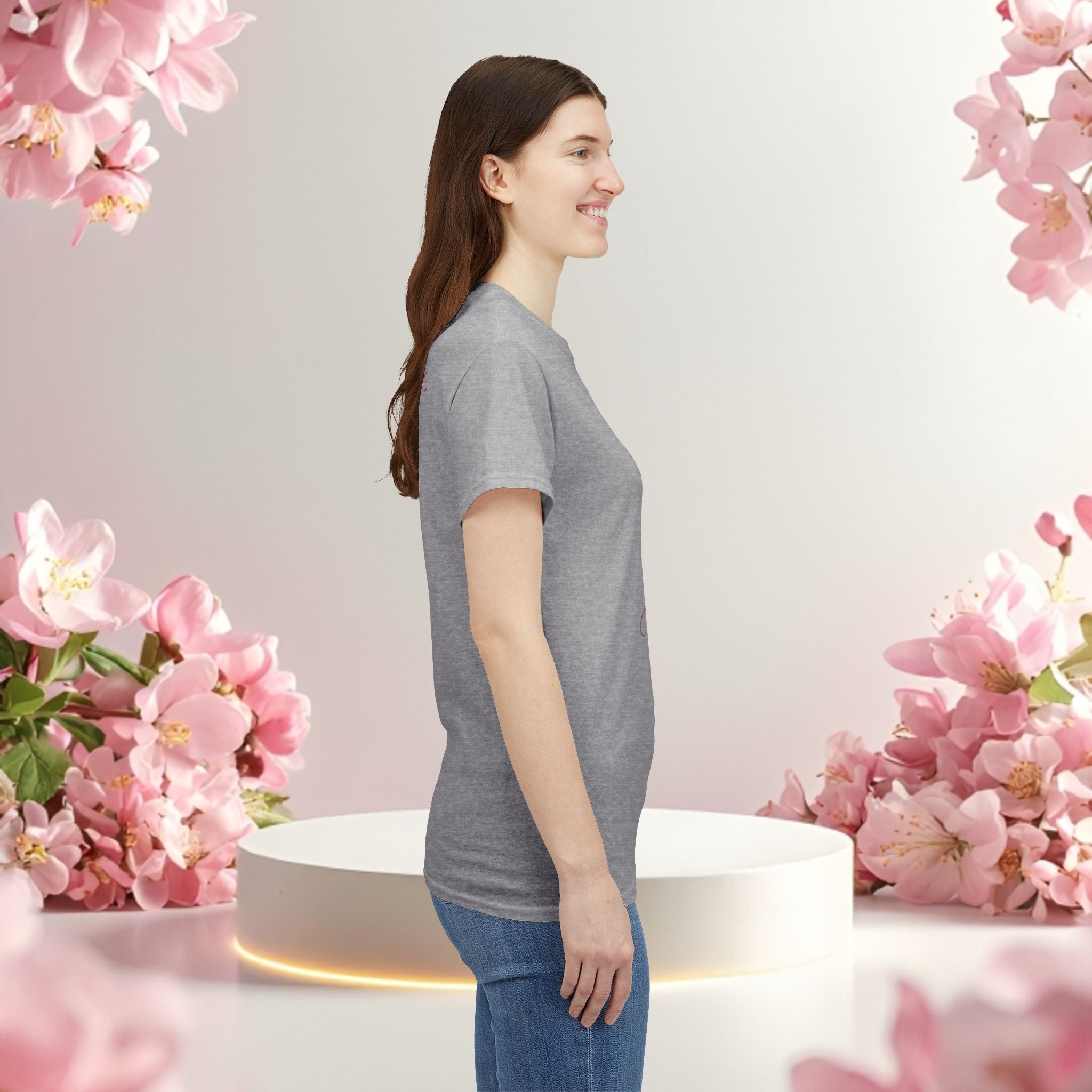 Pink Graphic Tee — Simple Minimalist Design