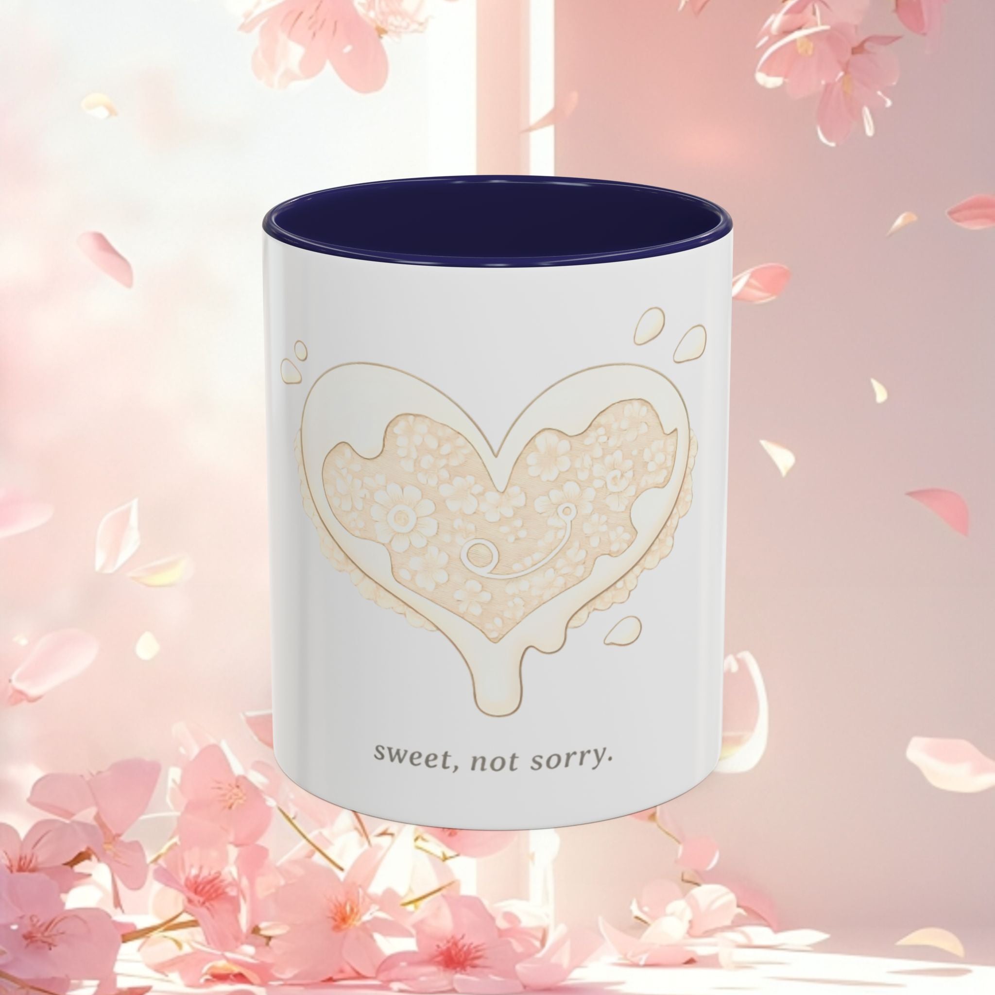 Playful Dessert Illustration Accent Coffee Mug — 11/15oz