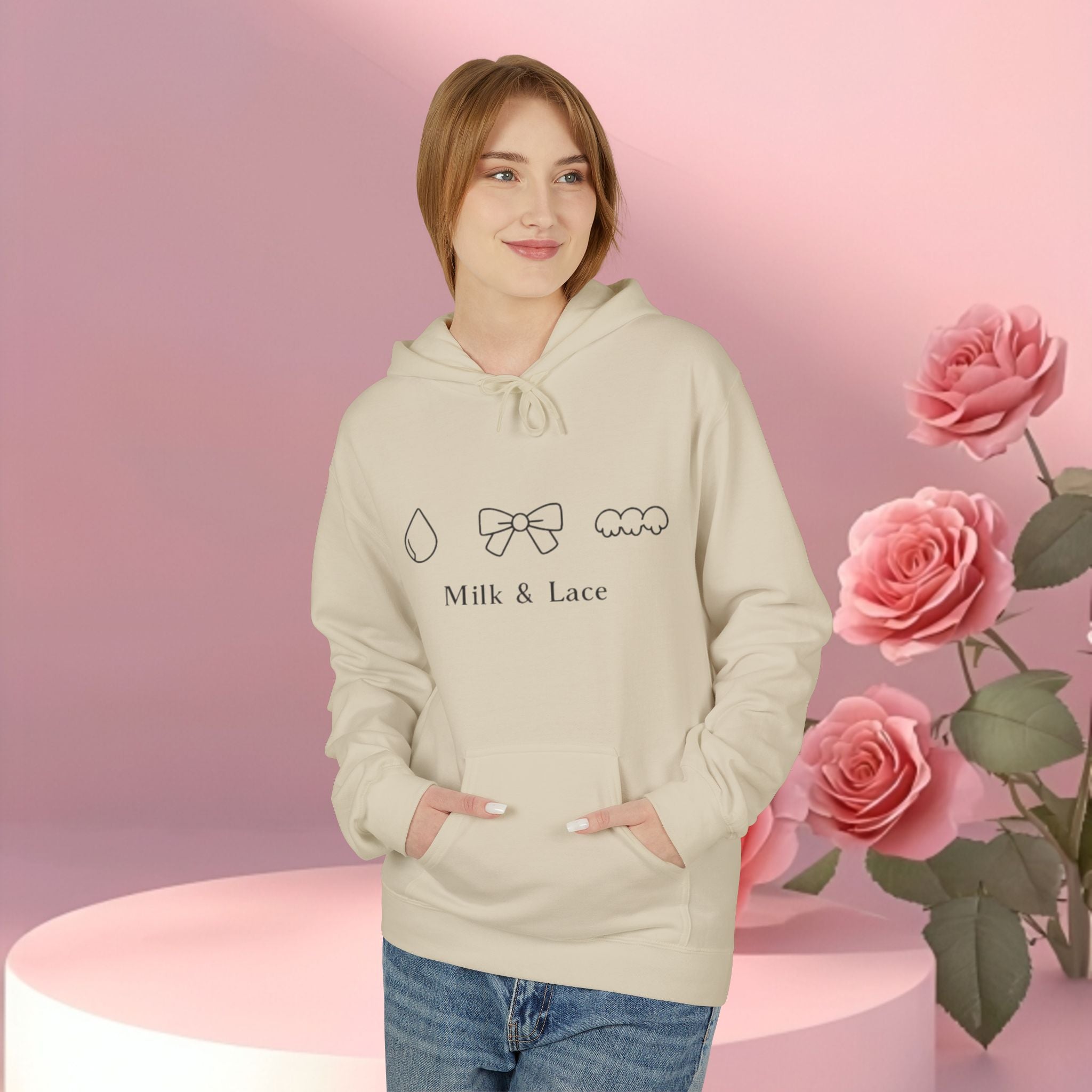 Minimal Authentic Hoodie — Quietly Sweet Fleece Pullover