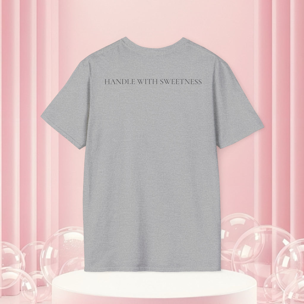 T-Shirt — Spilled Milk & Lace Graphic Tee ("Handle With Sweetness")