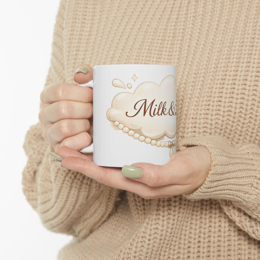 Vintage Elegant Script Ceramic Mug — Classic Script Design (11oz & 15oz)