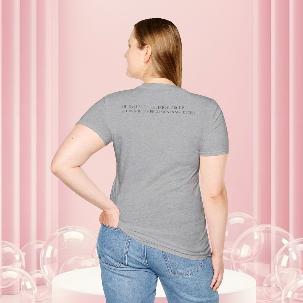 Minimal Bow Graphic T-Shirt — Delicate Ribbon Illustration with Subtle Back Text — Casual Feminine Tee