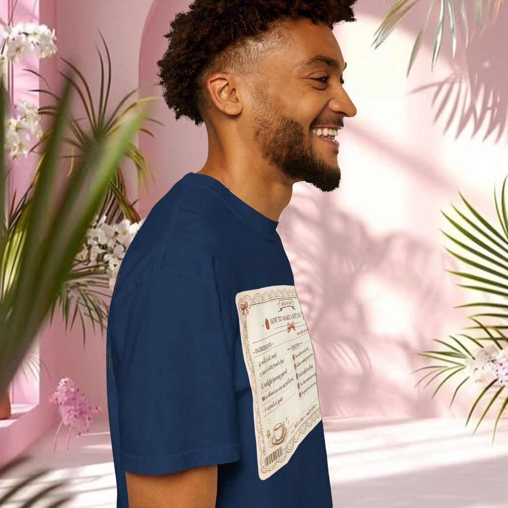 Vintage Tea-Recipe T-Shirt — "How to Make a Soft Day" Aesthetic Tee