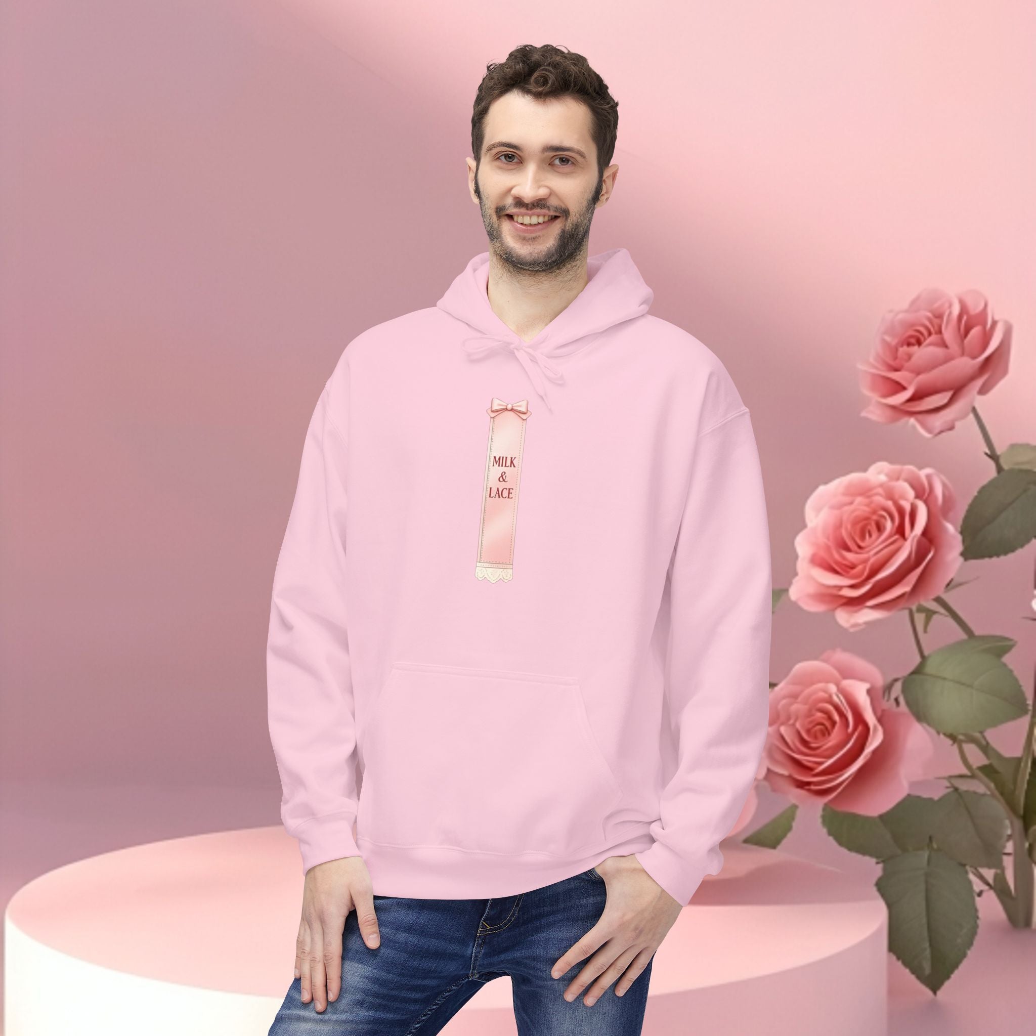 Pink Minimalist Feminine Hoodie