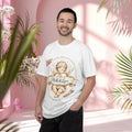 Angel Cherub Tee — "Milk & Lace" Vintage Floral Graphic T-Shirt
