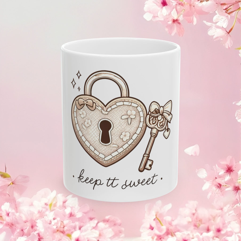 ''keep tt sweet'' Mug — Sweet Delicate Flower Design (11oz & 15oz)