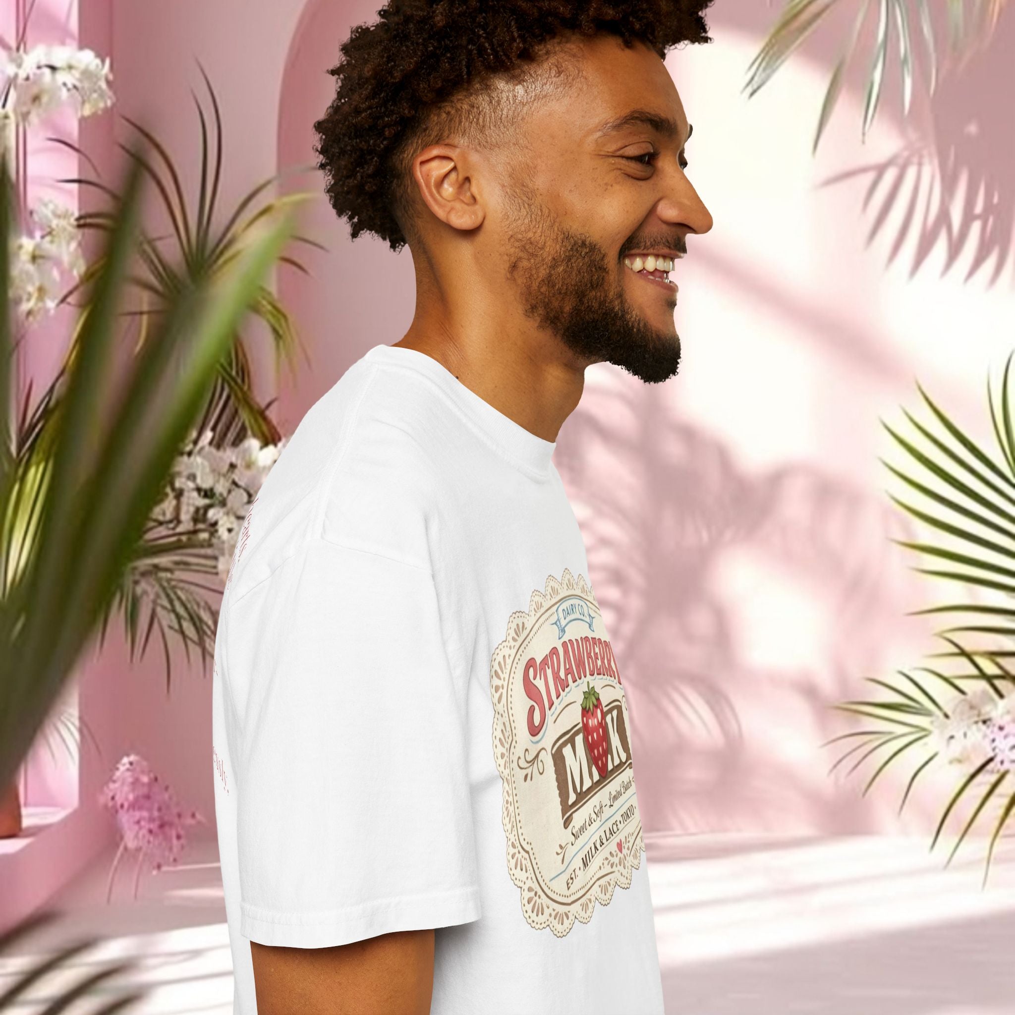 Strawberry Milk Vintage Label T-Shirt