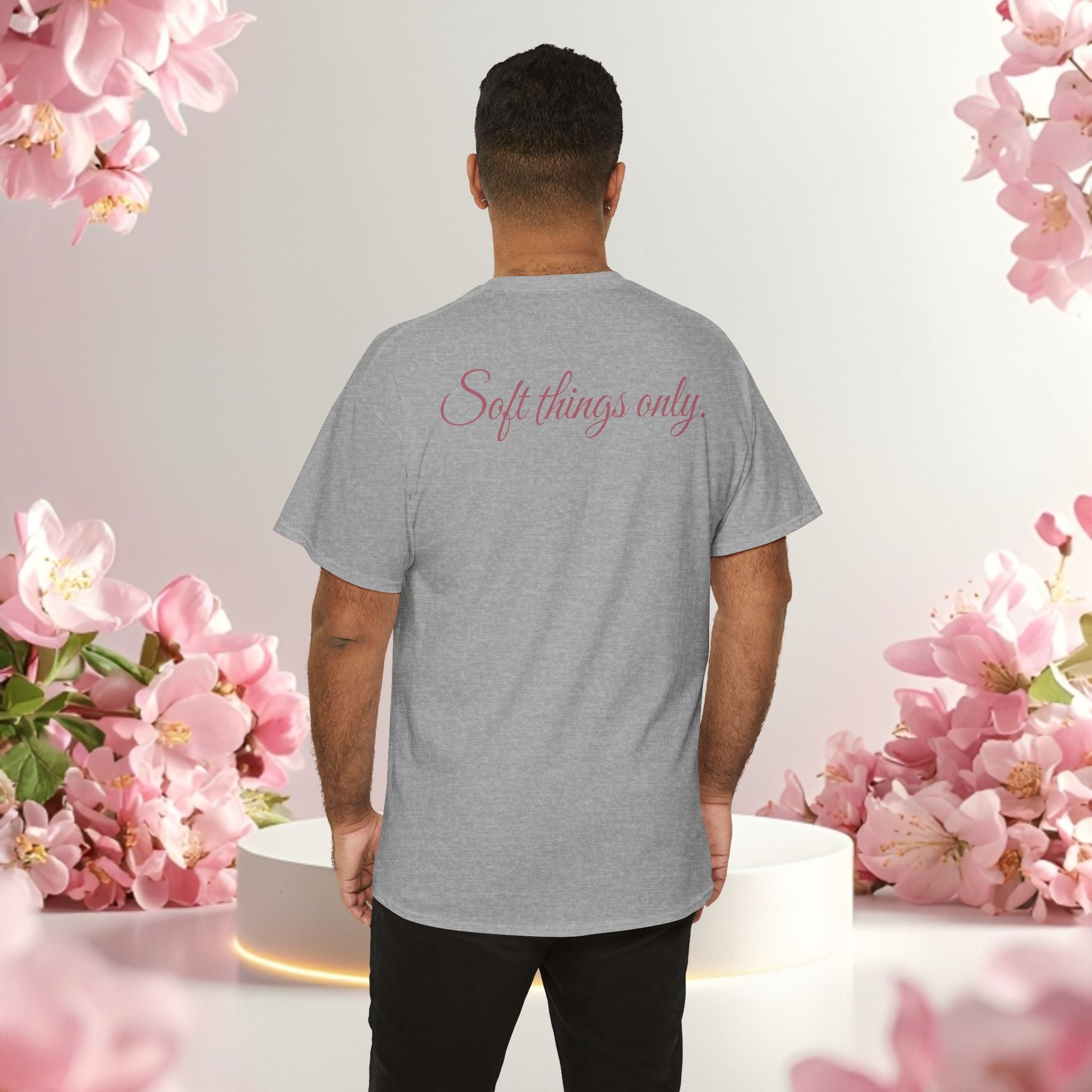 Pink Graphic Tee — Simple Minimalist Design