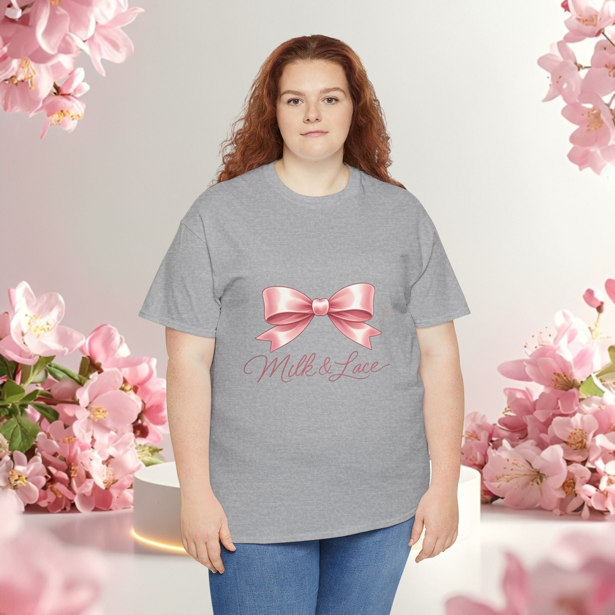 Pink Graphic Tee — Simple Minimalist Design