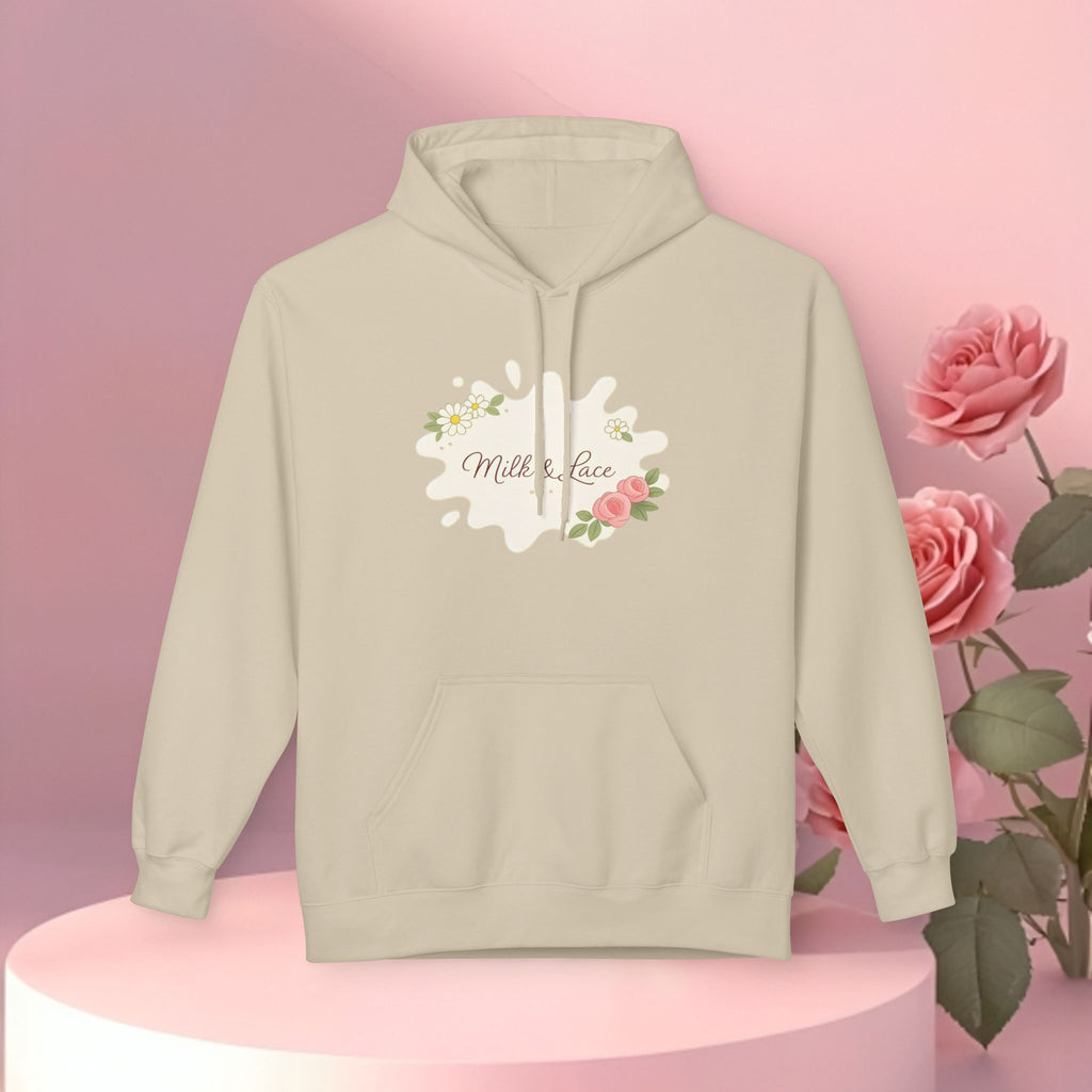 Cozy Floral Fleece Hoodie — Soft, Floral Comfort