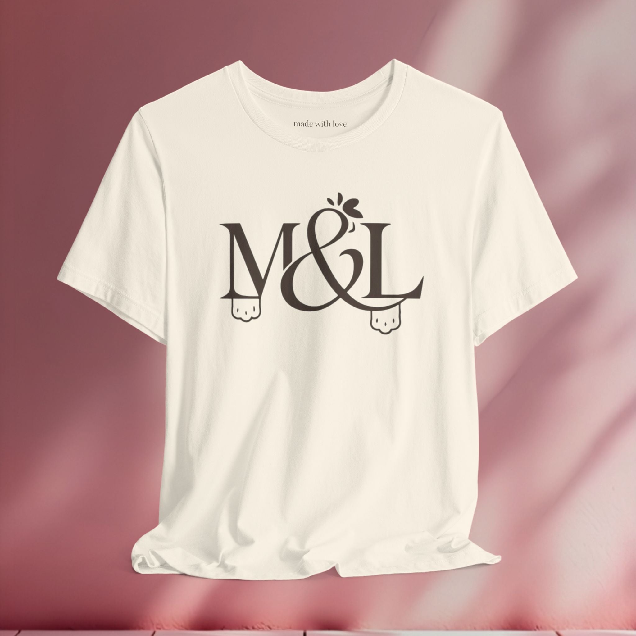 Romantic Feminine Brown Tee — Romance Graphic T-Shirt