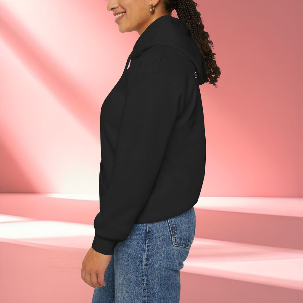 Pink Vintage Feminine Hoodie — Retro Feminine Pink Sweatshirt