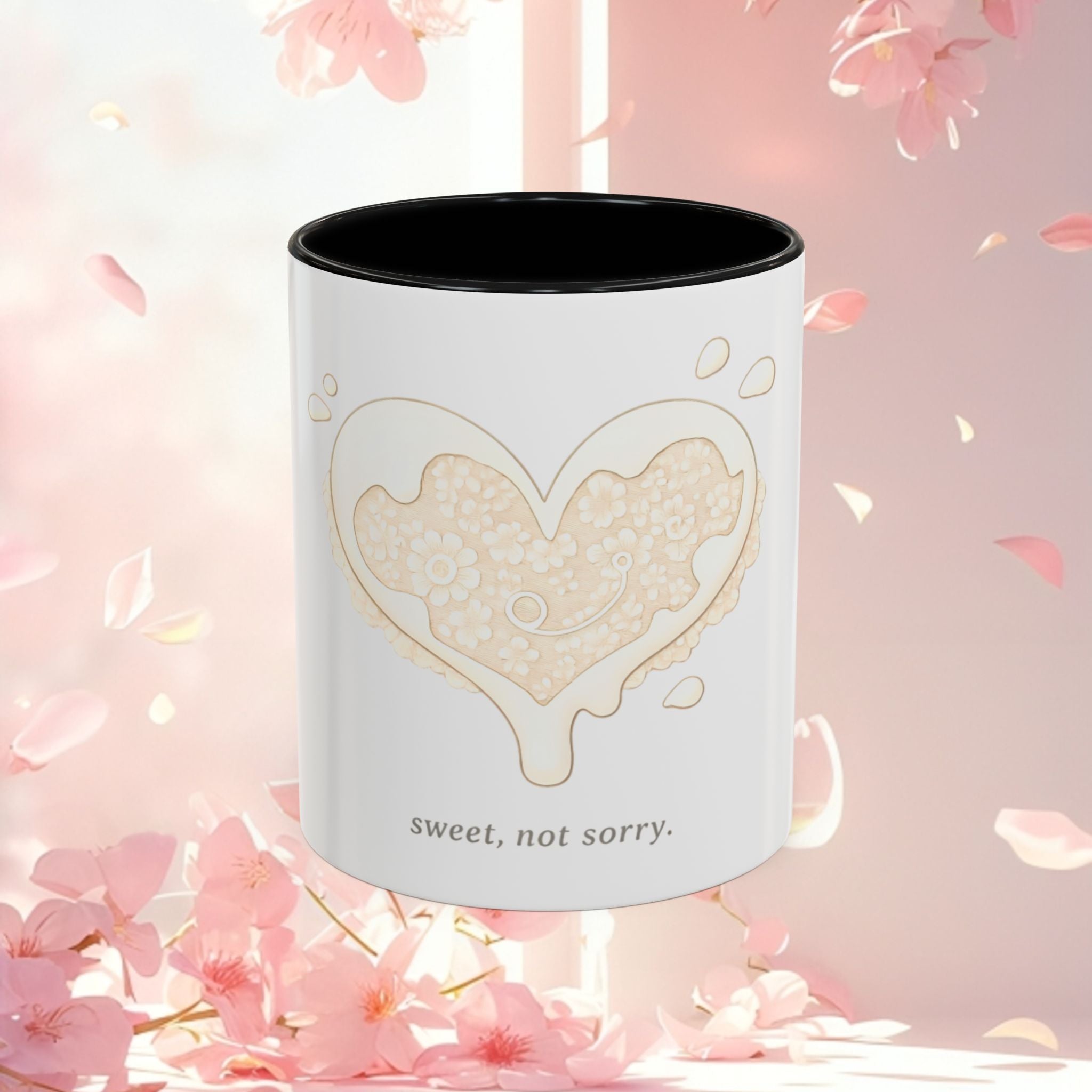 Playful Dessert Illustration Accent Coffee Mug — 11/15oz