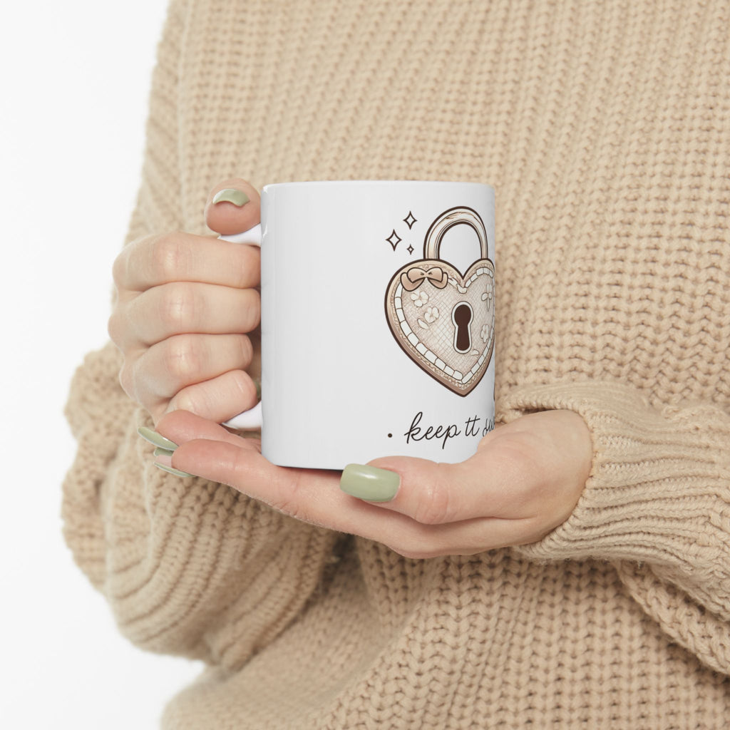 ''keep tt sweet'' Mug — Sweet Delicate Flower Design (11oz & 15oz)