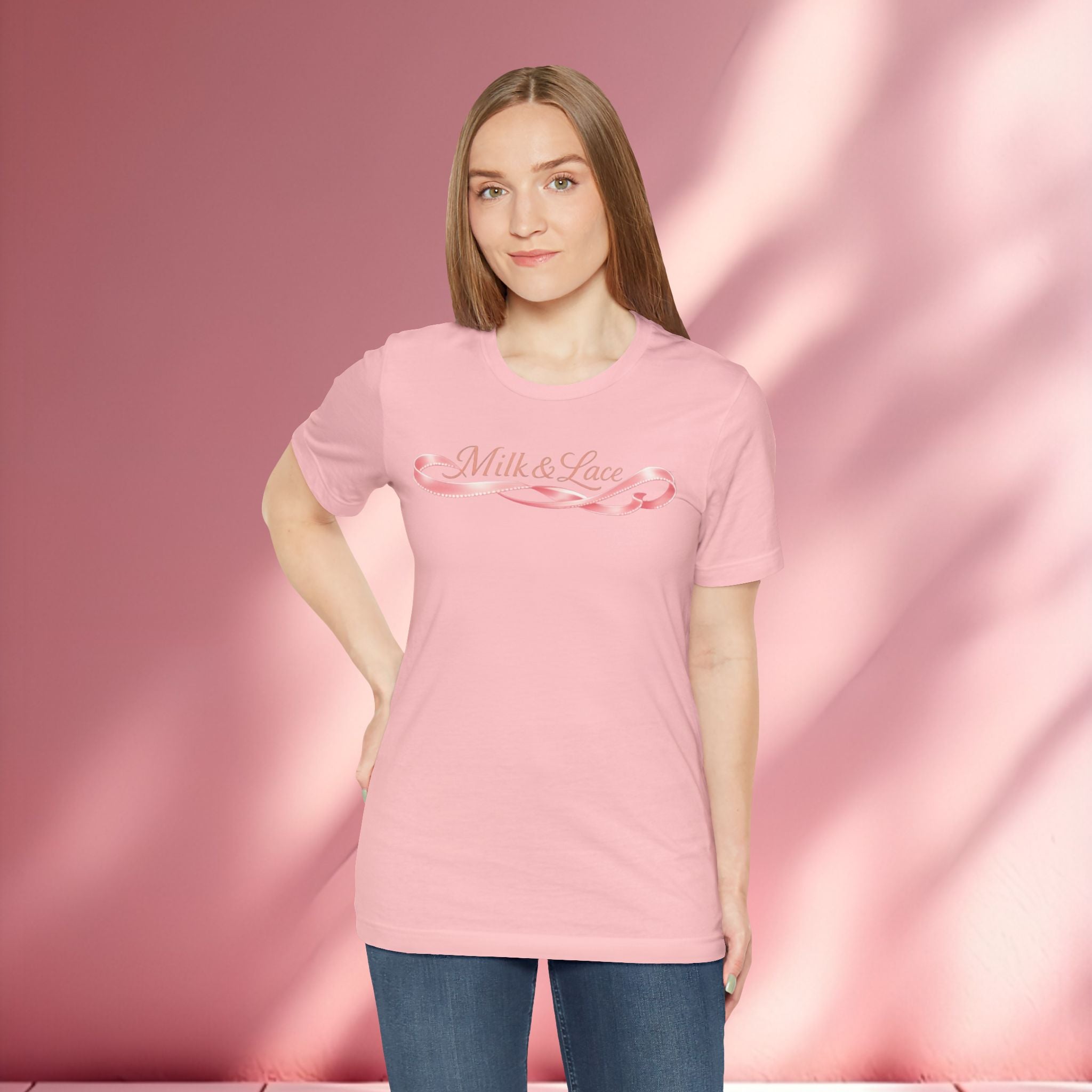 Casual Pink Graphic T-Shirt — Women's Casual Pink Tee