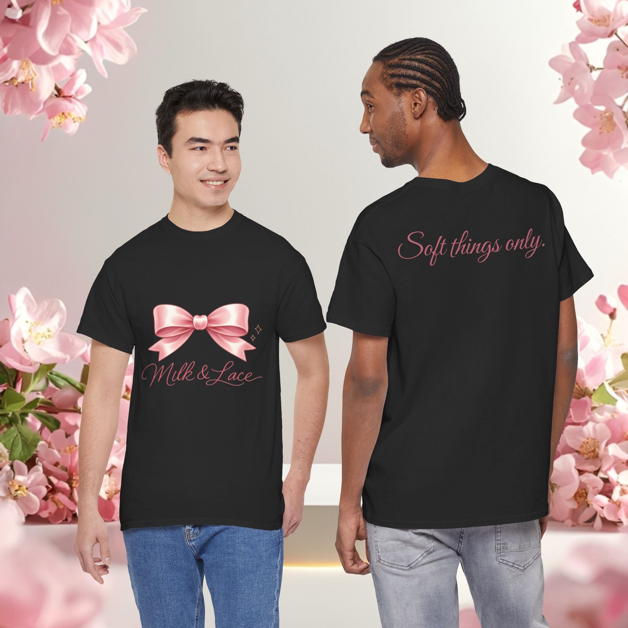 Pink Graphic Tee — Simple Minimalist Design