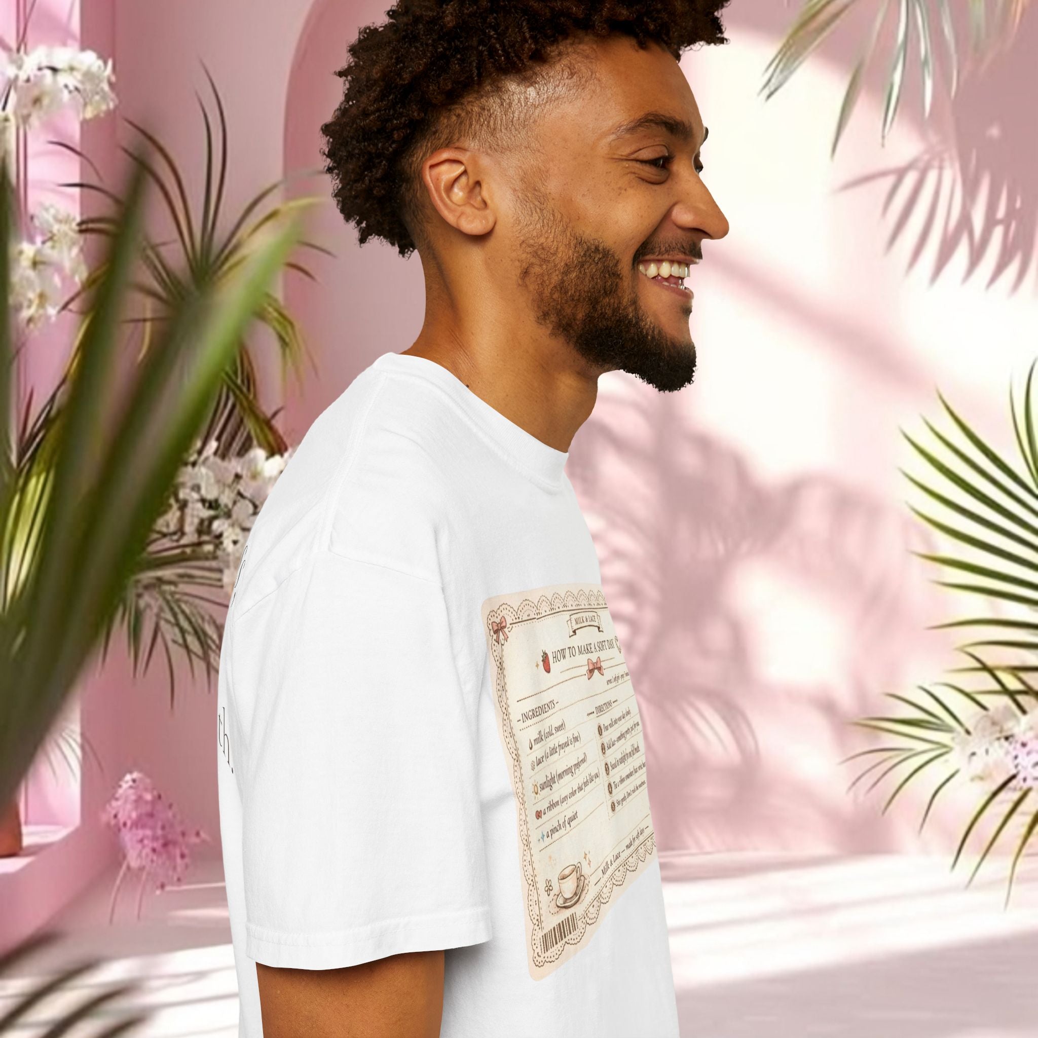 Vintage Tea-Recipe T-Shirt — "How to Make a Soft Day" Aesthetic Tee