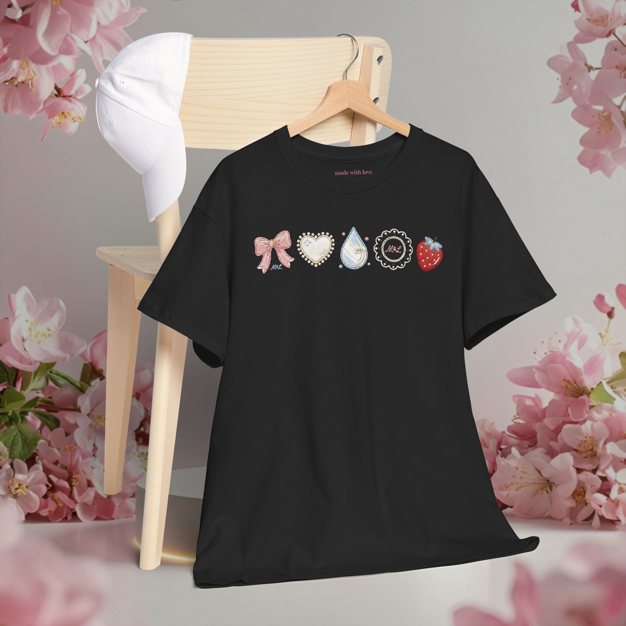 Pastel Cute Icons T-Shirt — Cute Pastel Icon Graphic Tee