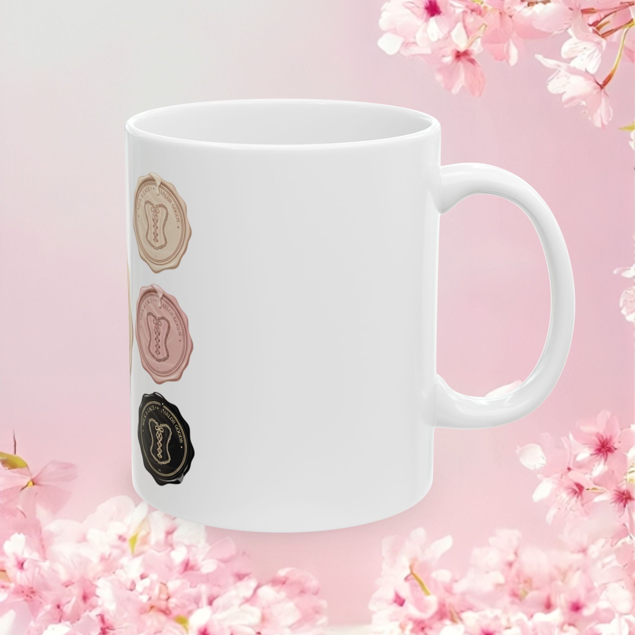 Vintage Charming Ceramic Mug — Soft Retro Coffee Cup (11oz, 15oz)