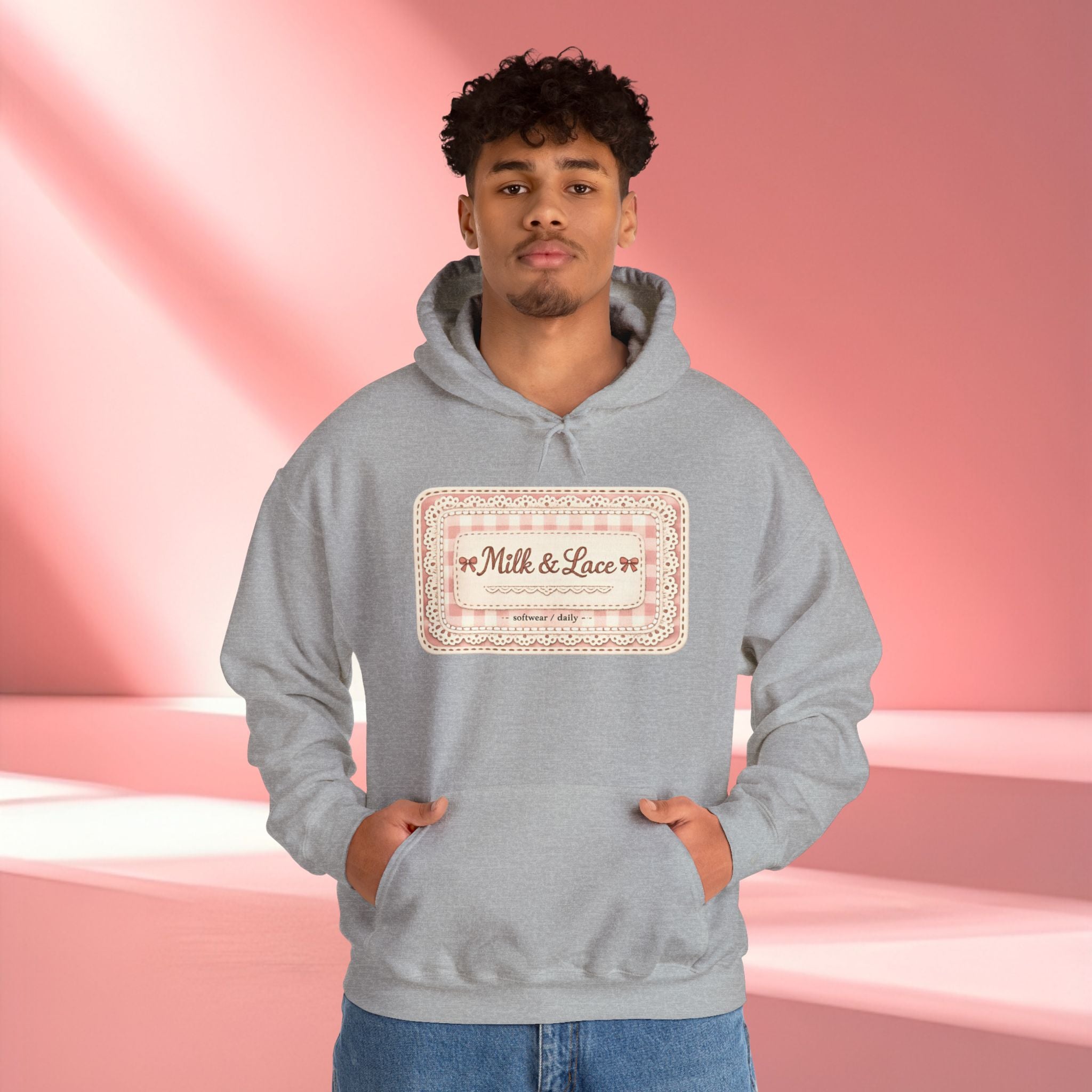 Vintage Floral Decorative Hoodie — Retro Flower Print Hooded Sweatshirt