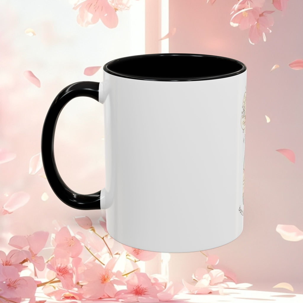 Soft Floral Accent Coffee Mug — Gentle Floral 11/15oz